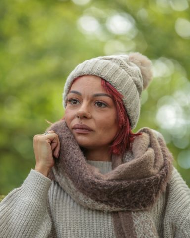 marie modeling photoshoot in the forest of dean Female fashion model photographed in autumn woodland in Gloucestershire
