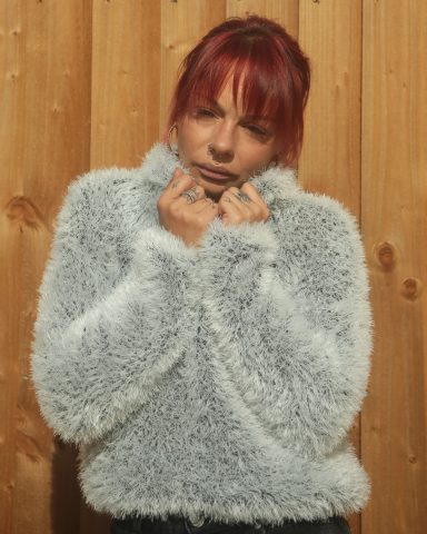 clockwork fashion clockwork grey fluffy hoody